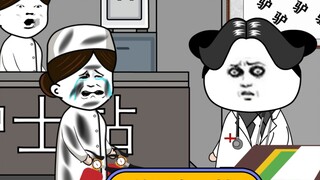 Nurses put out fire on ba*t floor...