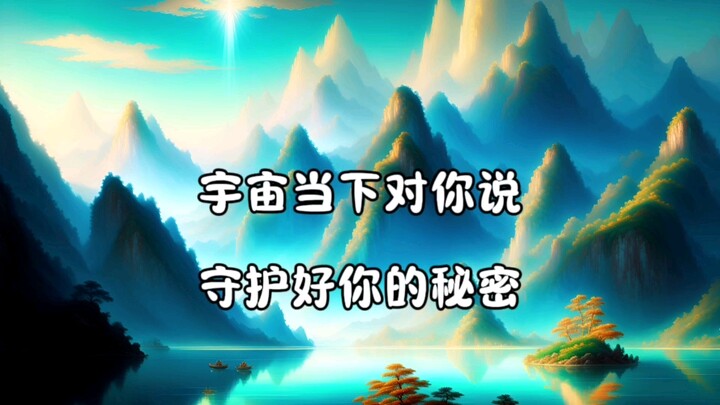 宇宙当下对你说：守护好你的秘密