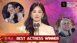Baeksang Song Hye Kyo The Glory wins Best Actress [ENG SUB]
