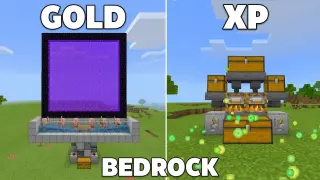 TOP 3 Farms For Beginners in Minecraft Bedrock 1.18! (Gold Farm, XP Farm)