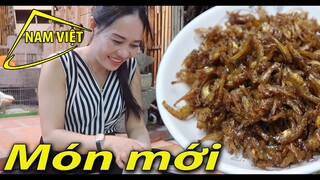 Món dân dã miền tây hết sẩy - dừa nước sấy dẽo - cá cơm kho khô - Nam Việt