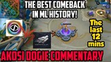Thowback! The best comeback History in Mobile Legends • MSC Indonesia • Akosi Dogie commentary HD