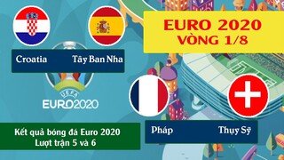 Kết quả bóng đá euro 2020, Pháp và Croatia bị loại, Lịch thi đấu hôm nay