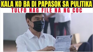 JUST IN : TULFO NAG FILE NA NG CERTIFICATE OF CANDIDACY