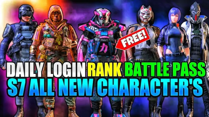 Season 7 Rank Reward | S7 Battle Pass | S7 Daily Login Reward | Cod Mobile | Codm All New Character
