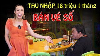 Lương 18 triệu 1 tháng chị bán vé số tiết lộ thu nhập khủng - Ty Thy Vlog Gỏi đu đủ trà tắc Thái Lan