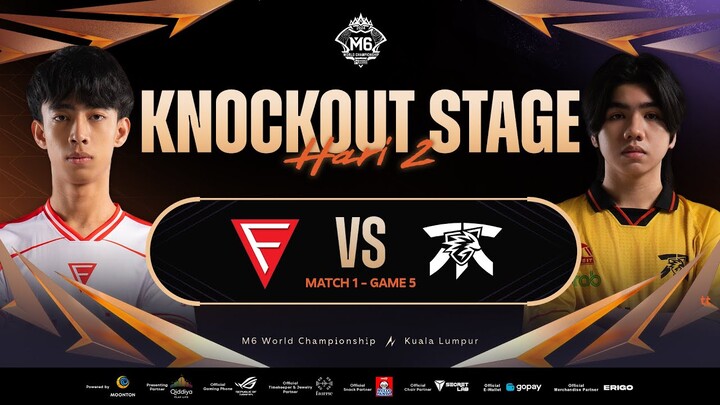 [ID] M6 Knockout Stage Hari 2 | FNATIC ONIC PH VS FALCON ESPORTS | Game 5