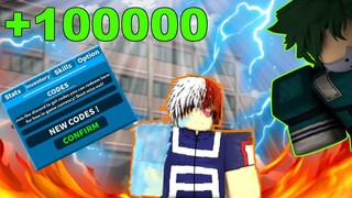 (+100000) New Codes & One Piece Final Chapter News ! | Boku No Roblox: Remastered | Roblox MHA Game