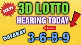 3D LOTTO | SWERTRES HEARING TODAY | FEBRUARY 9 2020