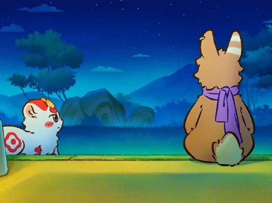 "The evil spirit came out at night and was discovered by the Rabbit God" "There is a beast"