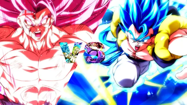Goku Black Full Power Super Saiyan Rose 3 vs Gogeta Blue Evolution ENG DUB Full Fight.
