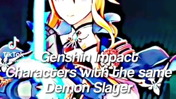 Genshin Impact Characters with same Demon Slayer Voice actors