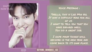 20201231【OFFICIAL/EN SUB】 LEE MIN HO's Voice Message▪Welcome 2021