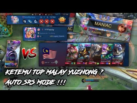 KETEMU TOP MALAY YU ZHONG FULL PT | AUTO SRS MODE !! - MLBB