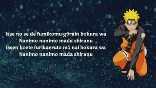 Naruto Shippuden OP. 16 - SILHOUETTE (Lyrics Video)