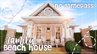 No Gamepass Single Mom Roleplay Family Beach House I Bloxburg Speedbuild and Tour - iTapixca Builds