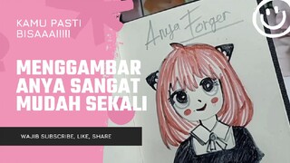 Menggambar Anya Sangat Mudah Sekali