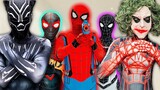 TEAM SPIDER-MAN vs BAD GUY TEAM || NEW-HERO is BLACK PANTHER?? ( Live Action )