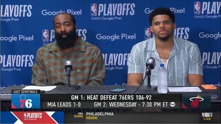 James Harden says: "We miss Joel Embiid so much, we need him to win the Eastern semifinals"