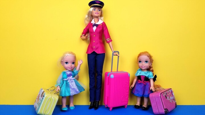 Happy Birthday Snowflake ! Elsa & Anna toddlers - gifts- cake - pinata -  Barbie - Bilibili