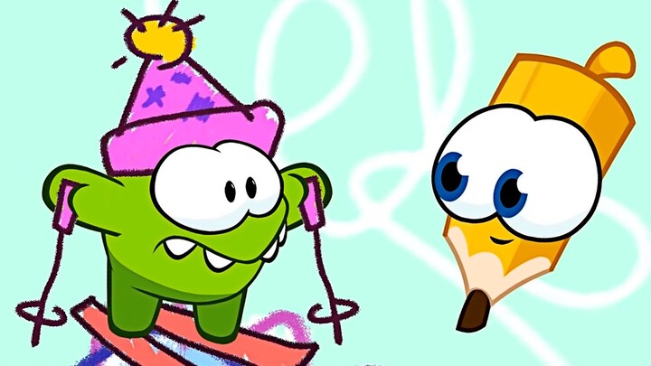 Om Nom Kisah - Menggambar di Dinding | Kartun Lucu | Episode Baru