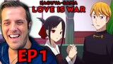 This is 🔥 | Kaguya Sama Love is War Episode 1 REACTION