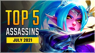 Top 5 Best Assassin Heroes in July 2021 | Karina is Savage ! Mobile Legends