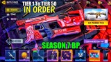 Tier 1 To Tier 50 Season 7 Battle Pass Rewards in Order | Cod Mobile Season 7 Battle Pass | Codm