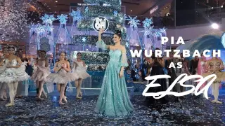 MISS UNIVERSE Pia Wurtzbach PLAYS ELSA IN FROZEN MAGICAL HOLIDAY AT SM CITY NORTH EDSA