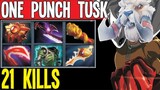 Tusk One Punch Man -40 Armor Rip 21 Kills | Dota 2 Gameplay