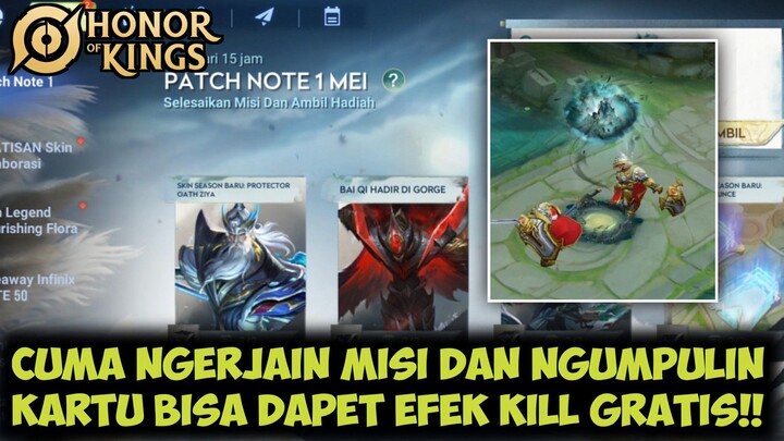 CUMA NGERJAIN MISI DAN NGUMPULIN KARTU BISA DAPETIN EFEK KILL GRATIS!! | HONOR OF KINGS