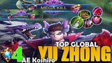 Offlane Yu Zhong Perfect Gameplay  Top 4 Global Yu Zhong AE Koshiro| You Want to Kill Me? Not Today🔥