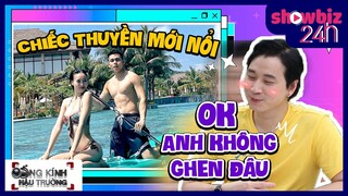 Quá GHEN vì ảnh mới của "vợ", Karik CỐ TÌNH CHỈNH ẢNH cho Lan Ngọc và Jun Phạm để fan BỚT ĐẨY THUYỀN