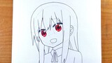 how to draw anime girl - umaru doma (himouto! umaru-chan) | cara gambar anime