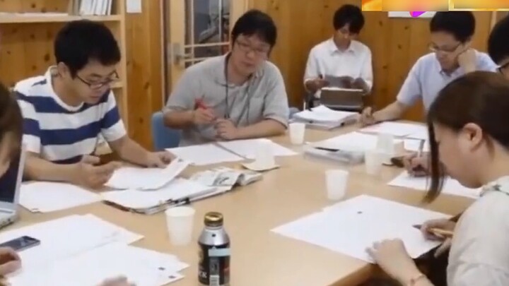 A Japanese program interviewed KyoAni Animation Company, and videos of employees doing morning exerc