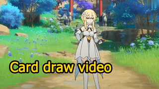 Card draw video