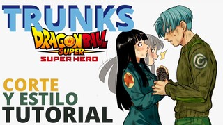 TRUNKS , Dragon Ball Super Hero (Tutorial de CORTE de pelo LIBRITO aesthetic) トランクス