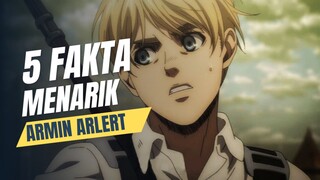 5 fakta unik dan menarik tentang attack on Titan: Armin arlert si emas yang jenius