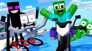 Monster School : FUN RACE 3D Challenge- Minecraft Animation