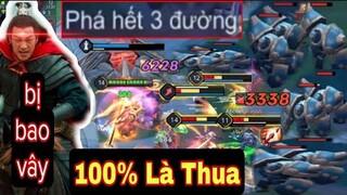 Mất 3 Đường Lính Heo + Team Bạn Bao Vây | 100% Là Thua - Hùng BK