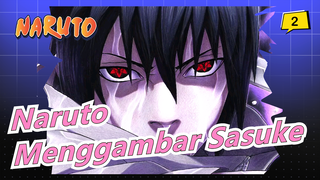 [Naruto] Menggambar Sasuke Dengan Pensil Warna_2