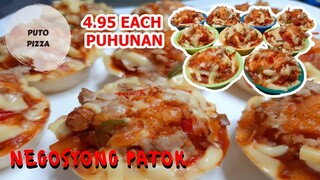 PUTO PIZZA  NEGOSYONG PATOK WITH COMPUTATION  4.95 EACH MALIIT NA PUHUNAN  EXTRA INCOME RECIPE