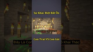 Sự Khác Biệt Giữa Con Trai Và Con Gái Khi Chơi Minecraft 🤣 #shorts