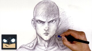 How To Draw Saitama | One Punch Man Sketch Tutorial