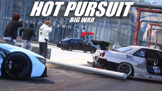 PERANG DI TENGAH HOT PURSUIT KEI O'CONNER DPO BERAT KEPOLISIAN !!! GTA 5 ROLEPLAY