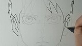Eren Yeager half face titan drawing ✏️🔥💯