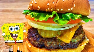 [SpongeBob SquarePants] Ngày thiếu nhi đã đến rồi, hãy tái hiện hoàn hảo món Burger Cua Cua thơm ngo