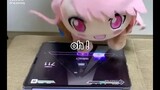 Anime Plushie plays rhythm game