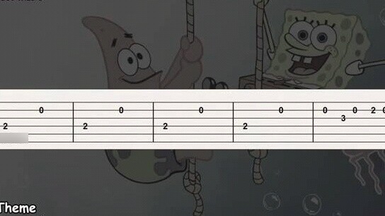 Bài hát kết thúc SpongeBob SquarePants điểm guitar siêu đơn giản