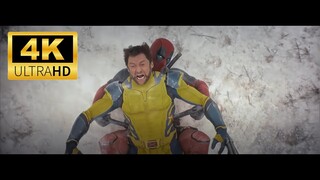 Deadpool & Wolverine | Deadpool VS Wolverine Fight Scene | 4K ULTRA HD